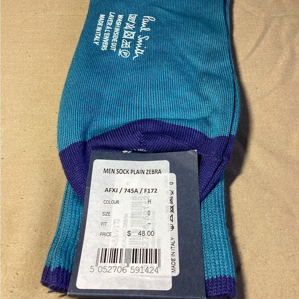 Paul Smith Men Sock Plain Zebra